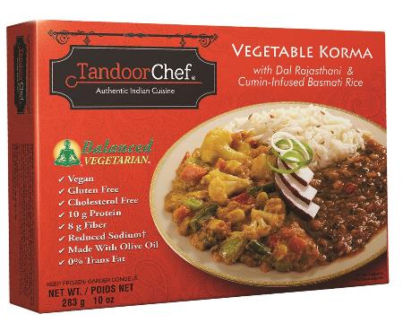 Tandoor Chef's Vegetable Korma , as seen in vegetariangazette.com